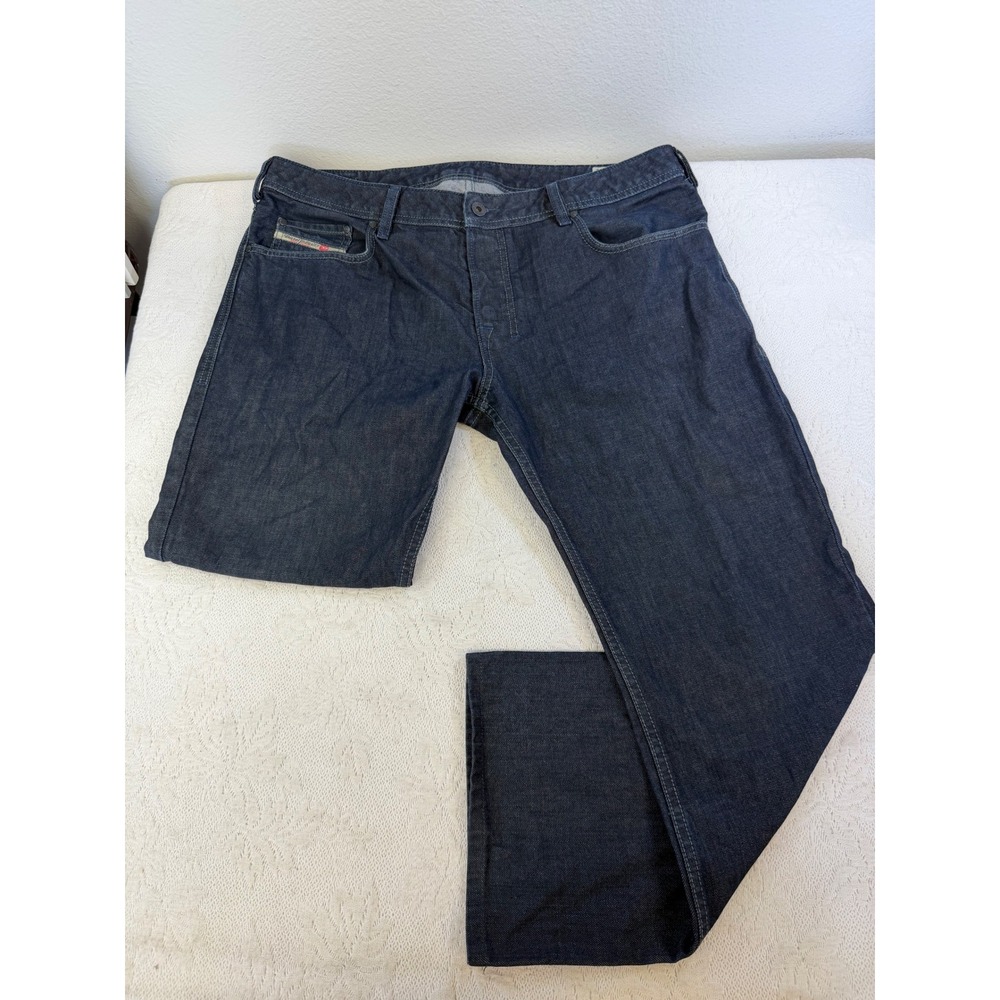 Diesel Zatiny Regular Bootcut Jeans Mens 36x32 Dark Wash Indigo Denim 0088Z